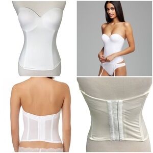 Le Mystere White Bridal Seduction Bustier L’Image Collection 2355 Size 34B